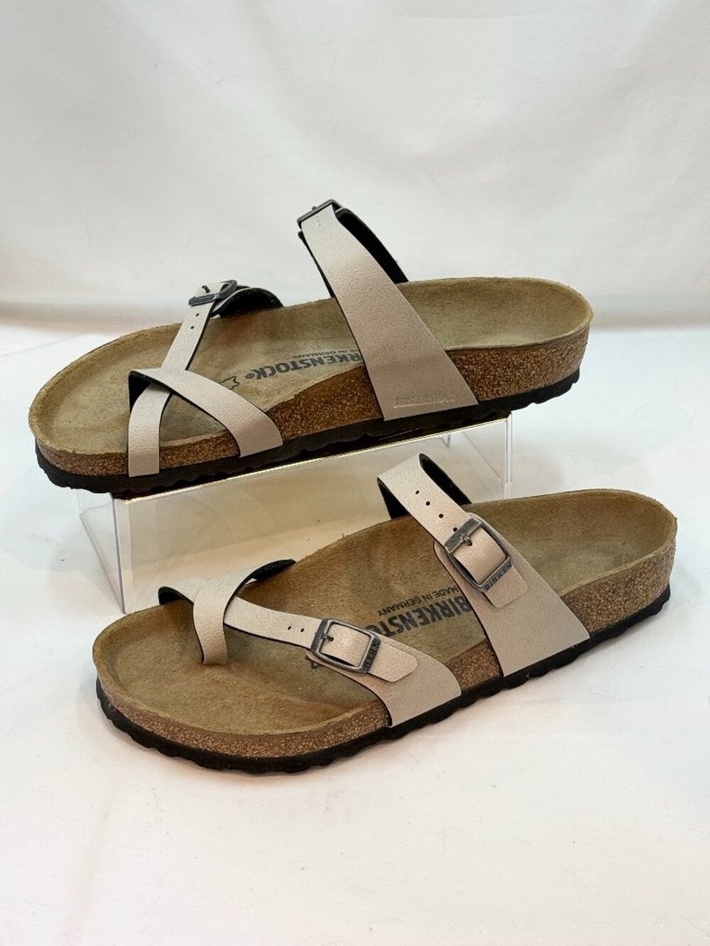 Birkenstock Mayari Sandals Stone Beige Size 39 Regular/Wide